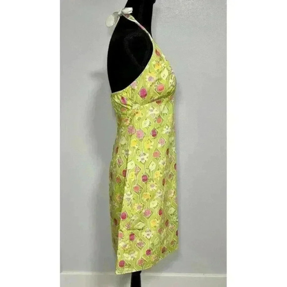 Lilly Pulitzer Vintage Floral Bug Green Mini Dress Size‎ 6 - Picture 3 of 6